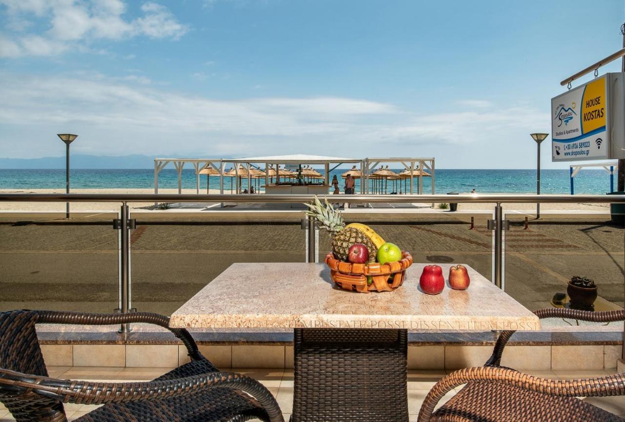 House Kostas On The Beach Sarti Buitenkant foto